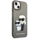 Karl Lagerfeld Glitter Karl&Choupette case for iPhone 14 Plus - black
