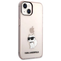 Karl Lagerfeld Ikonik Choupette case for iPhone 14 - pink
