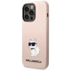 Karl Lagerfeld Silicone Choupette case for iPhone 14 Pro Max - pink