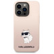 Karl Lagerfeld Silicone Choupette case for iPhone 14 Pro Max - pink