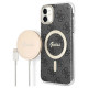 Guess Set Guess GUBPN61H4EACSK Case+Charger iPhone 11 6.1" black/black hard case 4G Print MagSafe