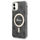 Guess Set Guess GUBPN61H4EACSK Case+Charger iPhone 11 6.1" black/black hard case 4G Print MagSafe