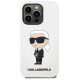 Karl Lagerfeld KLHCP14LSNIKBCH iPhone 14 Pro 6.1" hardcase white/white Silicone Ikonik