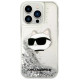 Karl Lagerfeld KLHCP14XLNHCS iPhone 14 Pro Max 6.7" silver/silver hardcase Glitter Choupette Head