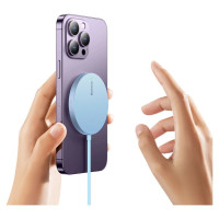 Baseus Simple Mini3 magnetic charger MagSafe Qi 15W blue