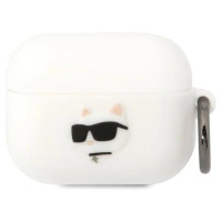 Karl Lagerfeld KLAPRUNCHH AirPods Pro cover white/white Silicone Choupette Head 3D