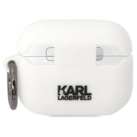 Karl Lagerfeld KLAPRUNCHH AirPods Pro cover white/white Silicone Choupette Head 3D
