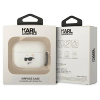 Karl Lagerfeld KLAPRUNCHH AirPods Pro cover white/white Silicone Choupette Head 3D
