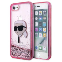 Karl Lagerfeld KLHCI8LNKHCP iPhone 7/8/ SE 2020/2022 pink/pink hardcase Glitter Karl Head