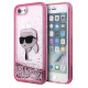Karl Lagerfeld KLHCI8LNKHCP iPhone 7/8/ SE 2020/2022 pink/pink hardcase Glitter Karl Head
