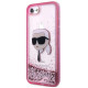 Karl Lagerfeld KLHCI8LNKHCP iPhone 7/8/ SE 2020/2022 pink/pink hardcase Glitter Karl Head
