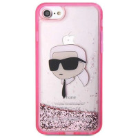 Karl Lagerfeld KLHCI8LNKHCP iPhone 7/8/ SE 2020/2022 pink/pink hardcase Glitter Karl Head