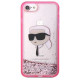Karl Lagerfeld KLHCI8LNKHCP iPhone 7/8/ SE 2020/2022 pink/pink hardcase Glitter Karl Head