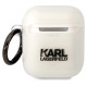 Karl Lagerfeld KLA2HNIKTCT AirPods 1/2 cover transparent Karl`s Head