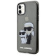 Karl Lagerfeld KLHCN61HNKCTGK iPhone 11 / Xr 6.1" black/black hardcase Gliter Karl&Choupette