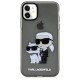 Karl Lagerfeld KLHCN61HNKCTGK iPhone 11 / Xr 6.1" black/black hardcase Gliter Karl&Choupette