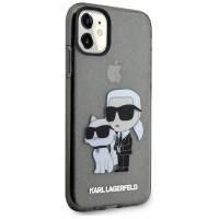 Karl Lagerfeld KLHCN61HNKCTGK iPhone 11 / Xr 6.1" black/black hardcase Gliter Karl&Choupette