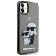 Karl Lagerfeld KLHCN61HNKCTGK iPhone 11 / Xr 6.1" black/black hardcase Gliter Karl&Choupette