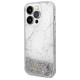 Guess GUHCP14LLCSGSGH iPhone 14 Pro 6.1" white/white hardcase Liquid Glitter Marble