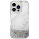 Guess GUHCP14LLCSGSGH iPhone 14 Pro 6.1" white/white hardcase Liquid Glitter Marble