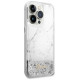 Guess GUHCP14LLCSGSGH iPhone 14 Pro 6.1" white/white hardcase Liquid Glitter Marble