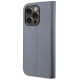 Karl Lagerfeld KLBKP14LSANKCPG iPhone 14 Pro 6.1" bookcase silver/silver Saffiano Karl & Choupette