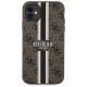 Guess GUHMN61P4RPSW iPhone 11 / Xr brown/brown hardcase 4G Printed Stripes MagSafe
