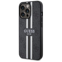 Guess GUHMP13XP4RPSK iPhone 13 Pro Max 6.7" black/black hardcase 4G Printed Stripes MagSafe