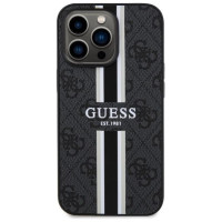 Guess GUHMP13XP4RPSK iPhone 13 Pro Max 6.7" black/black hardcase 4G Printed Stripes MagSafe