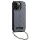 Karl Lagerfeld KLHCP14LSACKLHPG iPhone 14 Pro 6.1" silver/silver hardcase Saffiano Monogram Chain