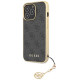 Guess 4G Charms Collection case for iPhone 14 Pro - gray
