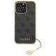 Guess 4G Charms Collection case for iPhone 14 Pro - gray