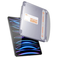 Baseus Crystal tempered glass for iPad Pro 12.9'' (2018/2020/2021/2022) + mounting kit - transparent