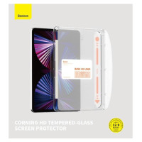Baseus Crystal tempered glass for iPad Pro 12.9'' (2018/2020/2021/2022) + mounting kit - transparent