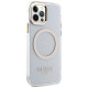 Guess Etui Guess Metal Outline Magsafe na iPhone 12 / iPhone 12 Pro - złote