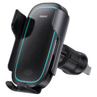 Baseus Milky Way Pro Series BS-CM023 car holder for air vent with 15W inductive charger - black