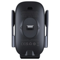 Baseus Milky Way Pro Series BS-CM023 car holder for air vent with 15W inductive charger - black