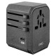 Uniq Voyage LITHOS Collective 33W 2xUSB PD 18W QC 3.0 travel adapter - gray