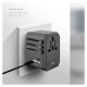 Uniq Voyage LITHOS Collective 33W 2xUSB PD 18W QC 3.0 travel adapter - gray