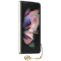 Guess GUHCZFD5GF4GGR F946 Z Fold5 gray/gray hardcase 4G Charms Collection