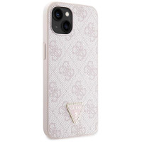 Guess GUHCP14XP4TDSCPP case for iPhone 14 Pro Max 6.7" - pink Crossbody 4G Metal Logo