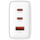 Baseus Cube Pro 65W GaN charger 2x USB-C USB-A - white