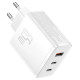 Baseus Cube Pro 65W GaN charger 2x USB-C USB-A - white