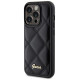 Guess Quilted Metal Logo case for iPhone 15 Pro - black