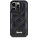 Guess Quilted Metal Logo case for iPhone 15 Pro - black