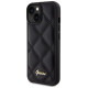 Guess Quilted Metal Logo case for iPhone 15 - black
