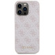 Guess 4G Metal Gold Logo case for iPhone 15 Pro Max - pink