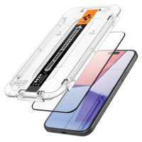 Spigen Glas.tR EZ Fit FC Tempered Glass for iPhone 15 Plus - Black 2 pcs.