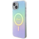 Guess GUHMP15MHITSQ iPhone 15 Plus 6.7" turquoise/turquoise hardcase IML Iridescent MagSafe