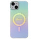 Guess GUHMP15MHITSQ iPhone 15 Plus 6.7" turquoise/turquoise hardcase IML Iridescent MagSafe